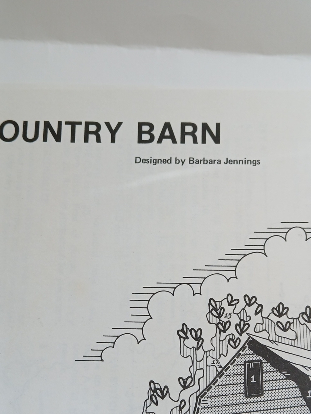 Vintage Sunset Stitchery Country Barn Embroidery Yarn Kit - Picture 4 of 6